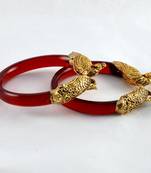 Exclusive Stretchable Bangles 21Cut Trans Red