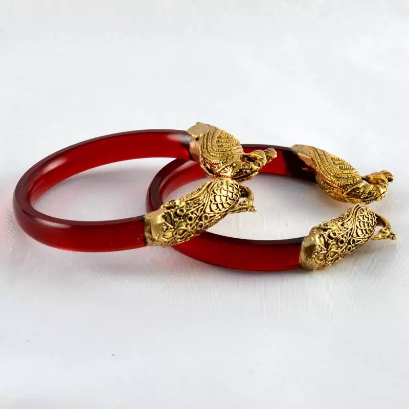 Exclusive Stretchable Bangles 21Cut Trans Red
