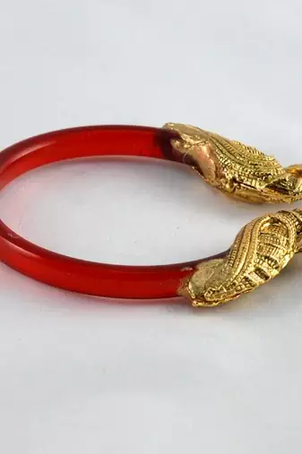Sizzling Stretchable Bangles Kara Trans Red