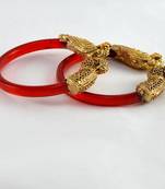 Dazzling Stretchable Bangles Trans Red