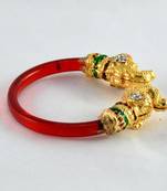 Acrylic Stretchable Bangles  Kara Trans Red