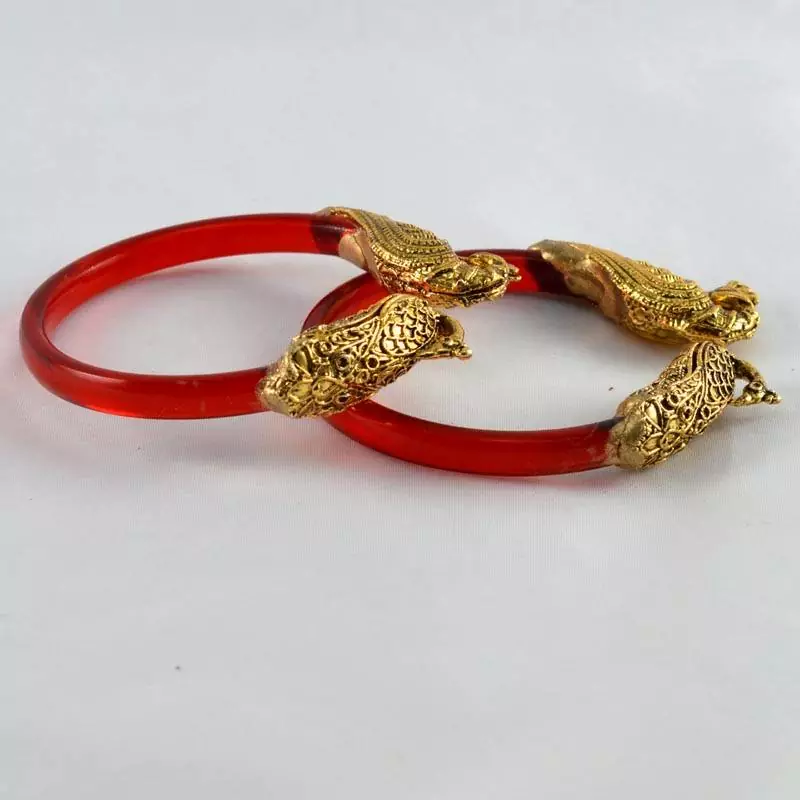 Striking Stretchable Bangles Trans Red