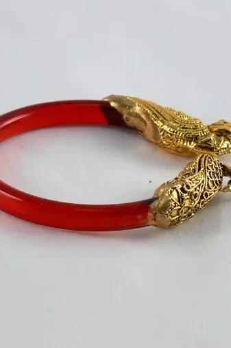 Fabulous Stretchable Bangles Kara Trans Red