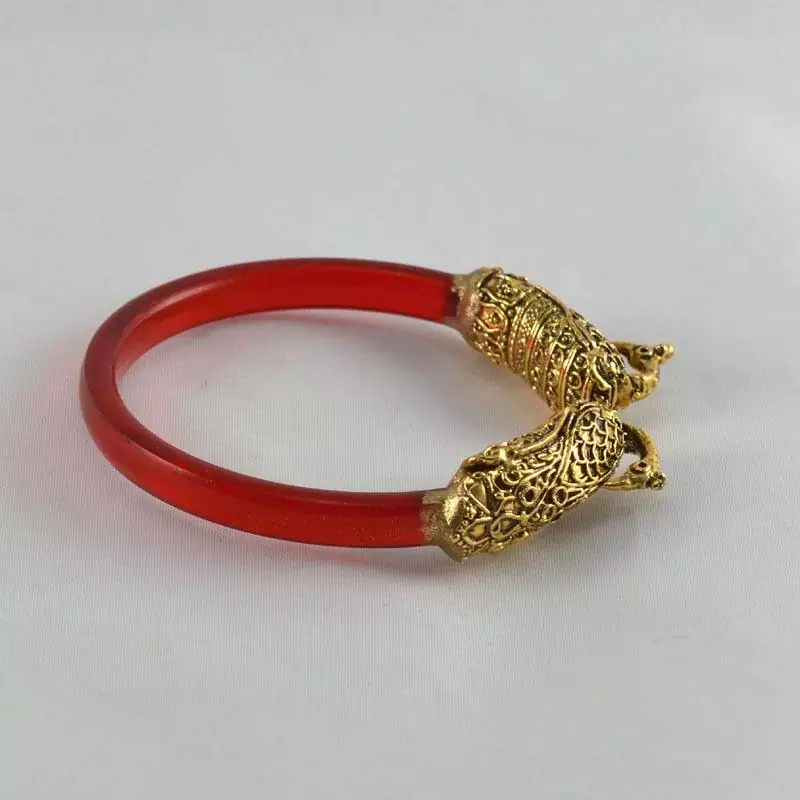 Classy Stretchable Bangles Kara Trans Red