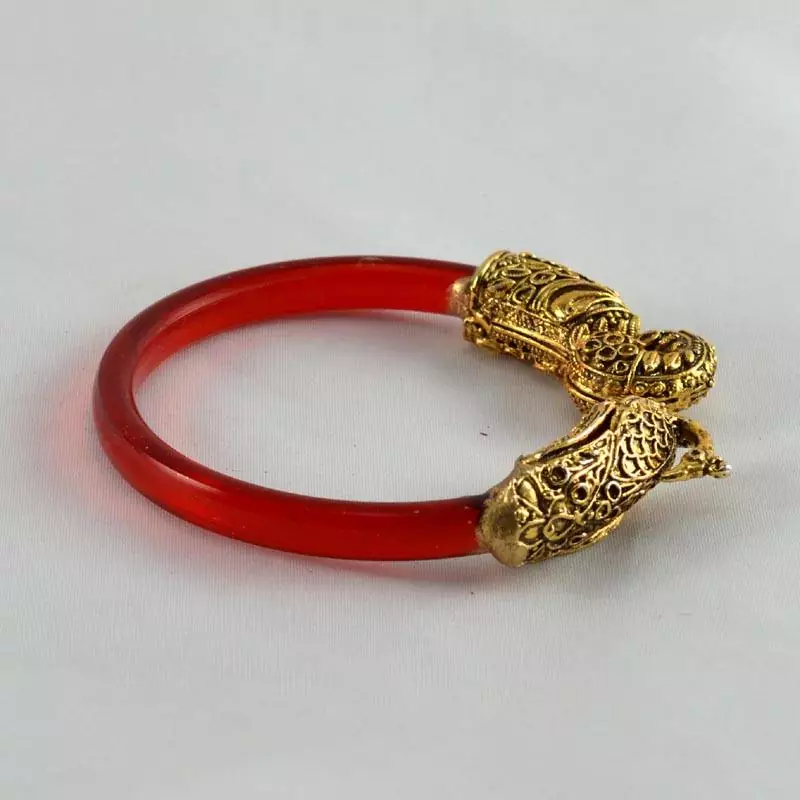 Fab Stretchable Bangles Kara Trans Red