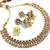 Gorgeous white polki necklace set