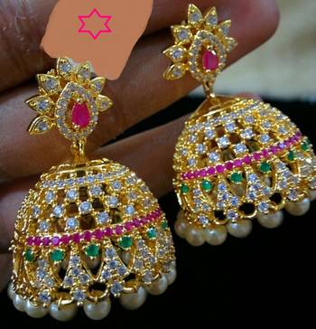 Beautiful Designer Stones Jumkas 1
