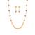 Metaculous gold plated contemporary necklace set