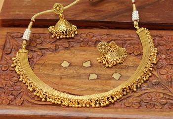 Designer Gold Plated Necklace Set 1