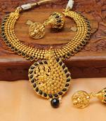 Designer Gold Plated temple Necklace