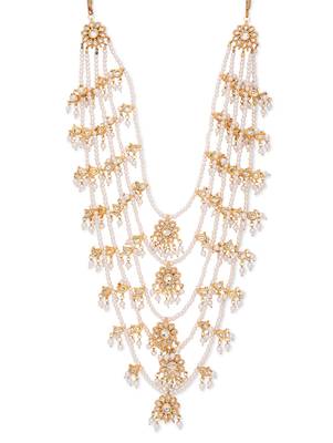 Kundan And Pearls Panchalada Raani Haar Necklace 2