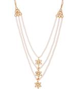 Pearls And Kundan Three Line Teenlada Necklace