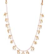 Kundan And Pearls Elegant Single Line Necklace