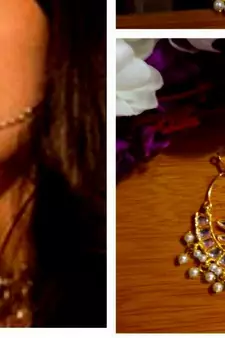 Gorgeous Kundan Gold Plated Adjustable Nath