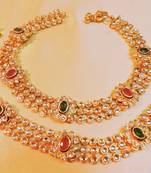 Wedding Spl Gold Plated Polki Payal