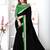 Black plain chiffon saree with blouse