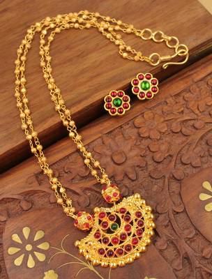 Awesome Goldplated Handmade Necklace Set Dj02612 1