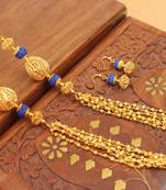 Awesome Handmade Blue Designer Balls Chain Set