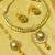 Beautiful delicate white zircon necklace set with maang tikka