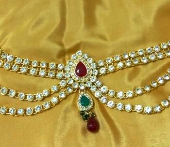 Gorgeous austrian diamonds multicolor waist belt kamarband belly chain 2