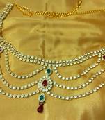 Designer Austrian Diamonds Multicolor Waist Belt Kamarband Belly Chain