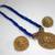 Dark Blue Thread Big Pendant Necklace Set