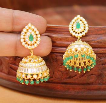 Beautiful High Gold Designer Jhumkas 1