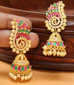 Awesome Designer High Gold Plated Party Wear Earrings