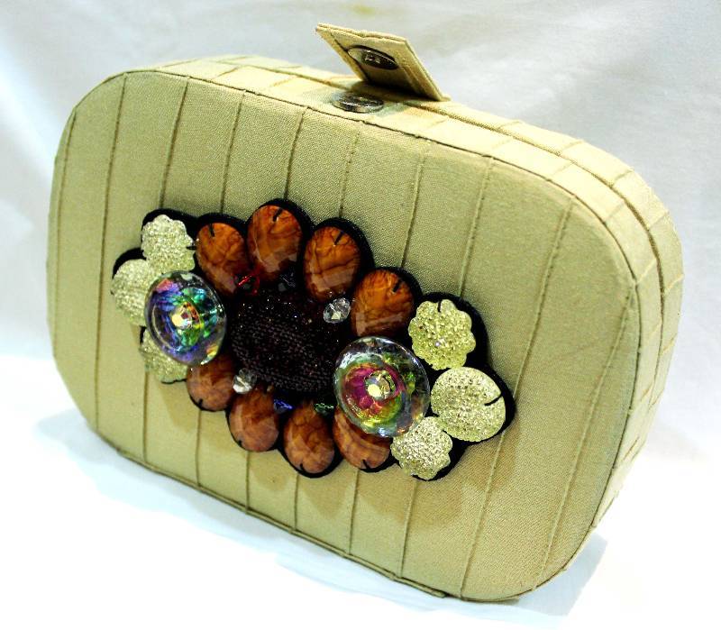 Golden box clutch