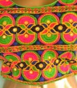 Multicolor cotton embroidered readymade blouse