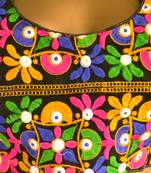 Multicolor cotton embroidered readymade blouse