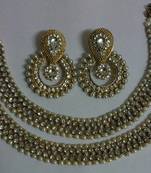Designer Fancy Kundan Earings with Traditional Anklets