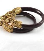 Acrylic Stretchable Bangles 21Cut Colour Maroon