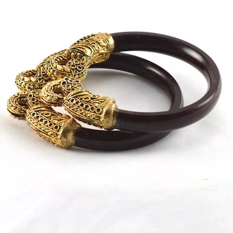 Acrylic Stretchable Bangles 21Cut Colour Maroon