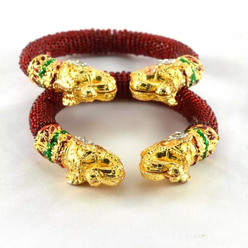 Striking Meenakari Stretchable Bangles