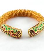 Beautiful Stretchable Moti Meenakari Bangles