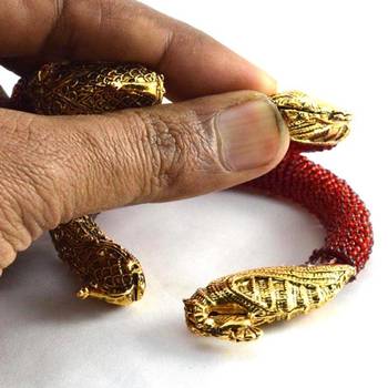 Classy Meenakari Moti Stretchable Bangles 2