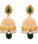 Crunchy Fashion Bollywood Inspired Traditional Party Wear Jhumka Earrings For Girls & Women