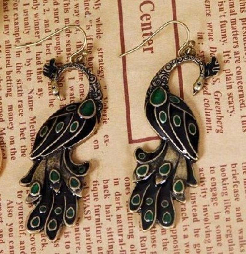 Antique Peacock Earrings(CFE0038)