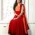 Maroon And Orange Gherdar Georgette Designer Anarkali Suits