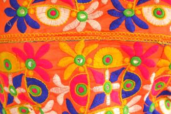 multicolor Kutch Embroidered Cotton Traditional Blouse 5