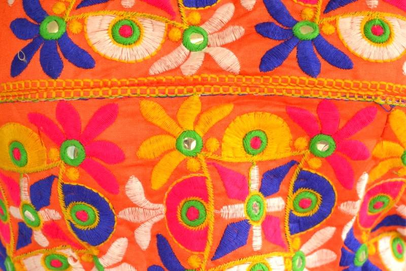 multicolor Kutch Embroidered Cotton Traditional Blouse