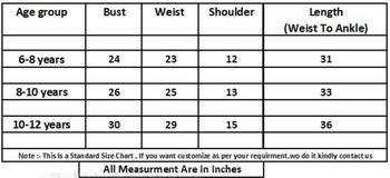 blue satin designer embroidered partywear kids gown kids wear 2