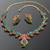 Ruby Emrald Stone Studded Necklace Set