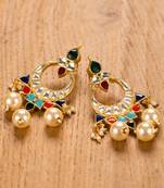 Gold Plated Kundan Earrings