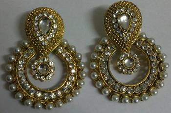 Designer Fancy Kundan Earings 1