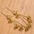 gold plated kashmiri earrings