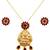 Mahalaxmi Pink Stone Designer Pendant Set for Girls & Women