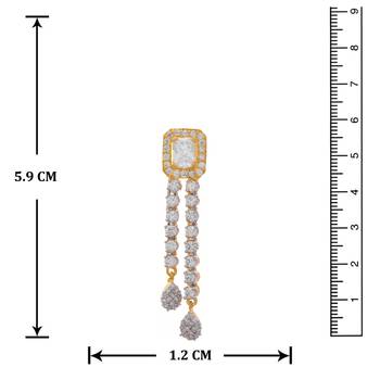 JFL- Ethnic Fusion One Gram Gold Plated Cz American Diamond Designer Necklace Set  4