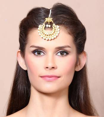 Kundan Polki Gold Designer Classic Pretty Mangtikka 1